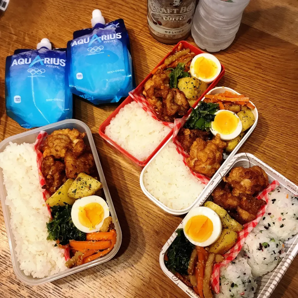 Snapdishの料理写真:家族弁当7月22日|hatabowwyomeさん