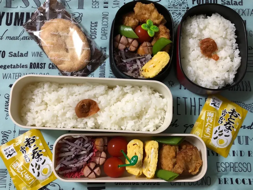 Snapdishの料理写真:2019/07/22(月) 夫弁当&娘弁当🎵|kiyominさん