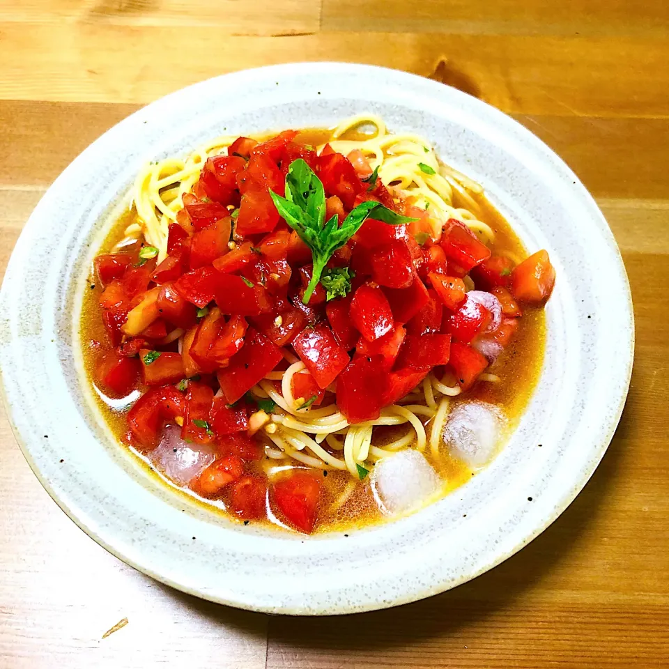 完熟トマトの冷製パスタ🍅🍝|ayumiさん