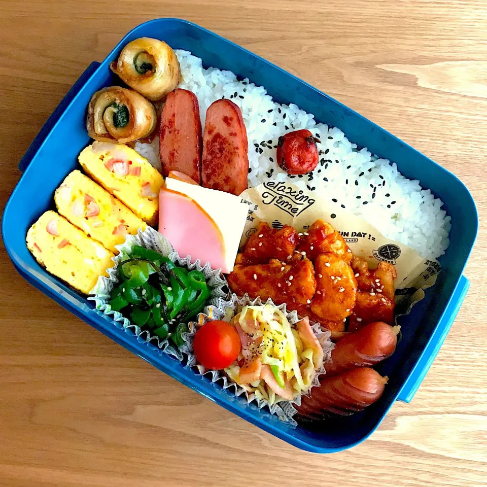 コチュジャンチキンで旦那弁当♡|ちぃさん