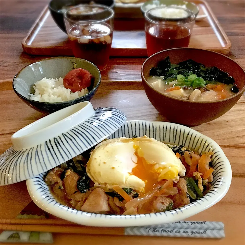 Snapdishの料理写真:親子丼の具定食|ともみさん