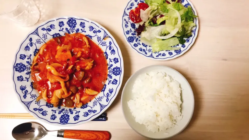 チキンのトマト煮込み 🍅|ᴍɪsᴀᴛᴏさん