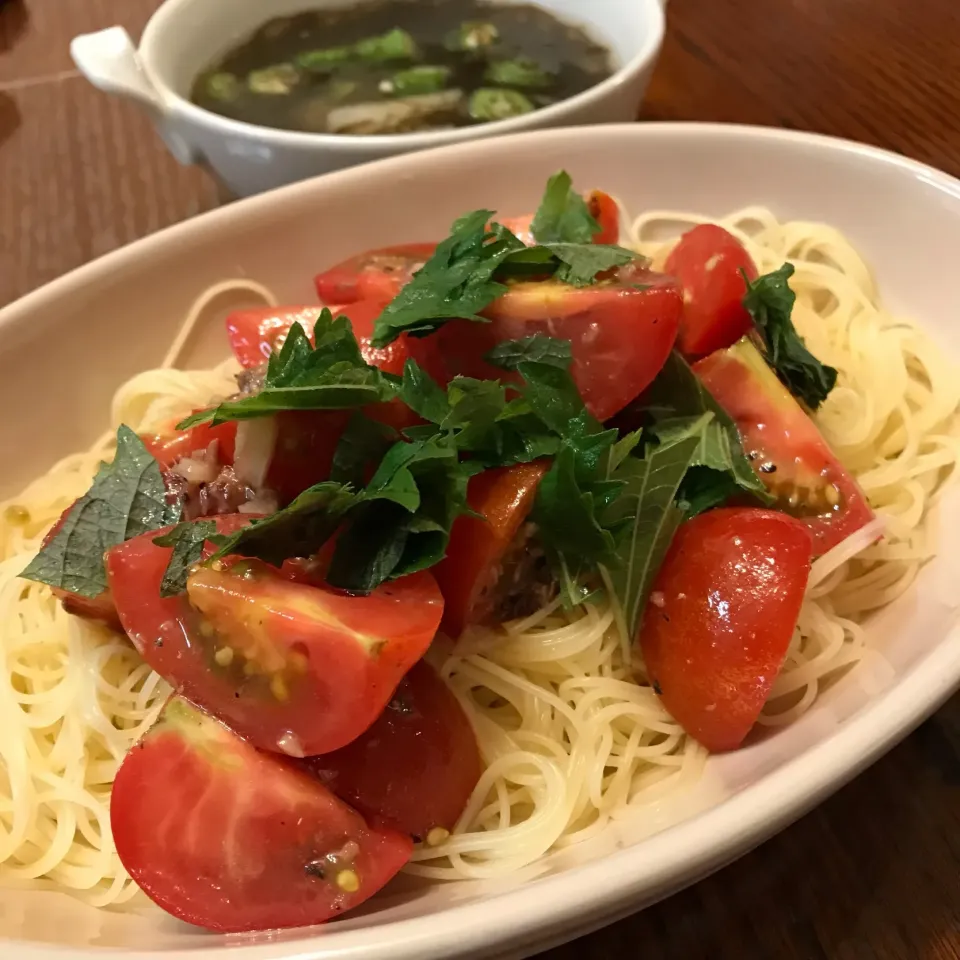 トマトの冷製パスタ🍅|Lilyさん