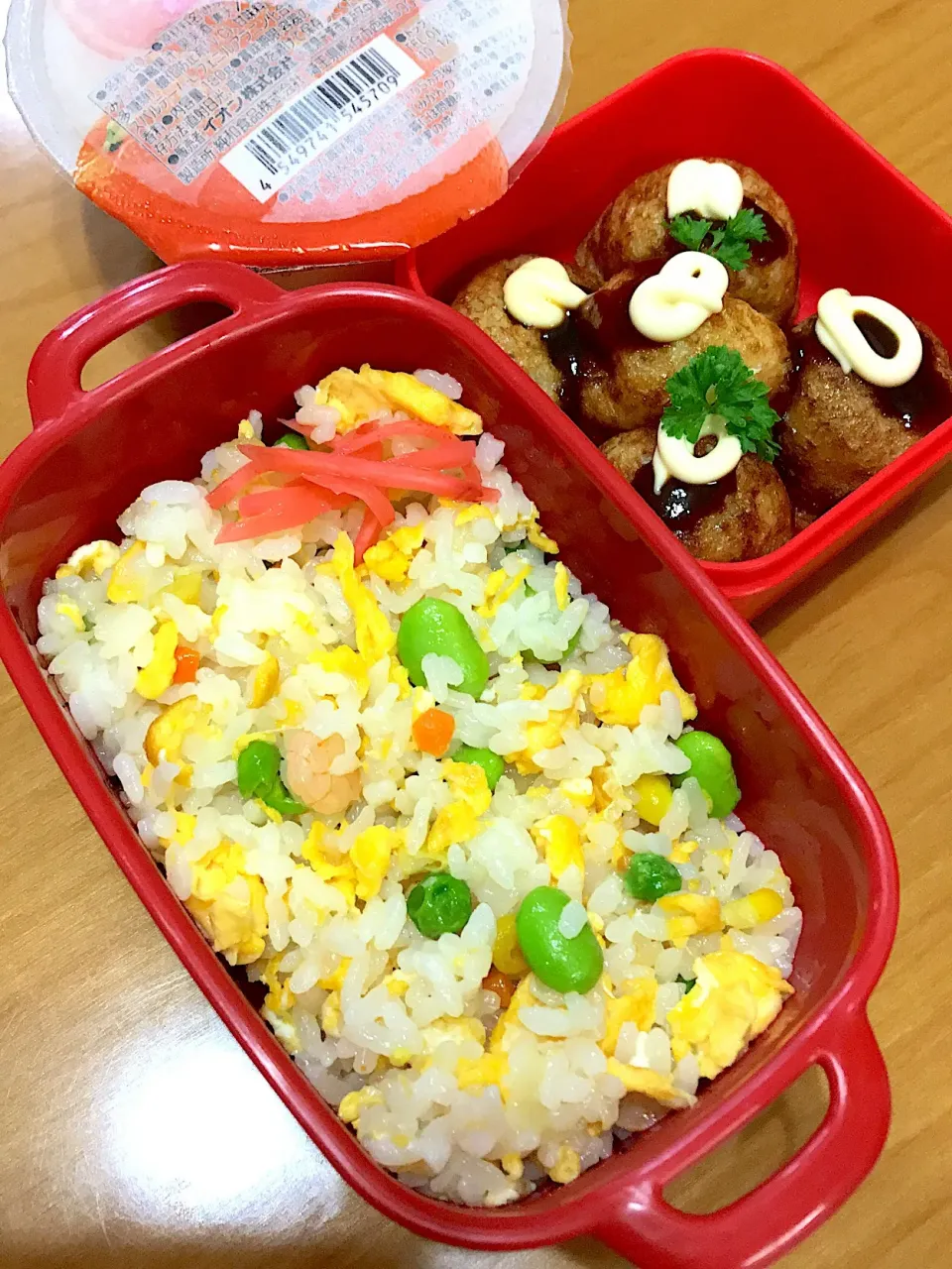 ピラフ&たこ焼き弁当🐙|まっきんさん