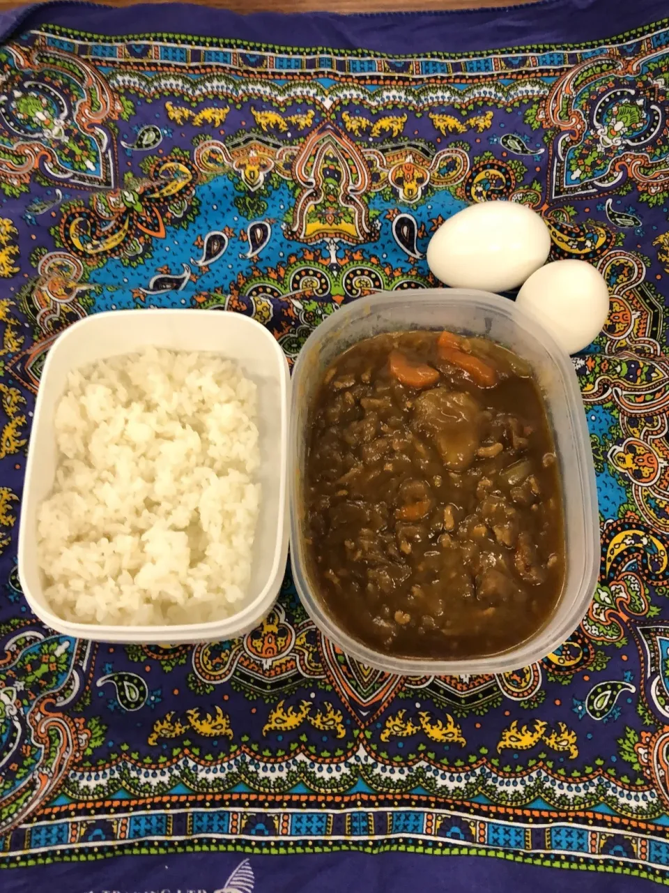 昭和のお母さんカレー弁当|超絶トルーマン石6さん