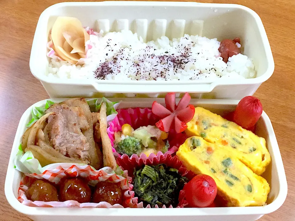 Snapdishの料理写真:パパさん弁当|すずまゆさん