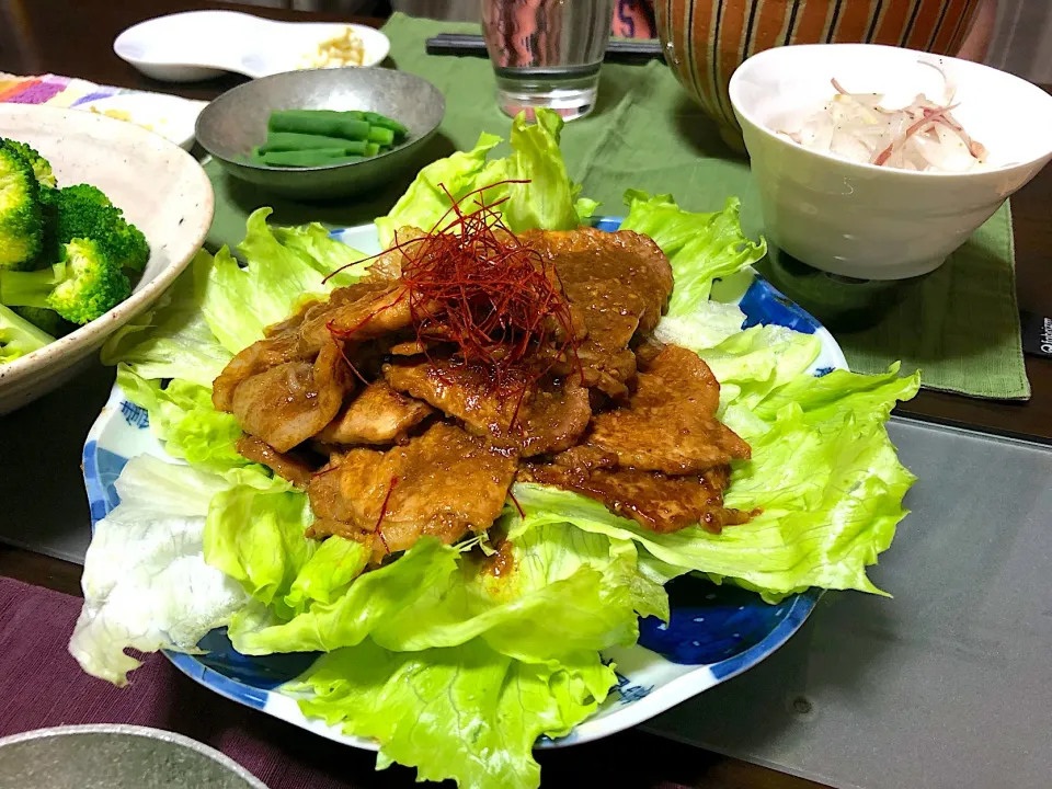 Snapdishの料理写真:豚肉の味噌焼き|食工房 晃満（こうみ）さん