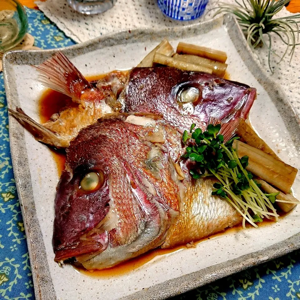 🐟🐟鯛のあら煮🐟🐟|とまと🍅さん