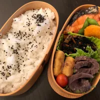 Snapdishの料理写真:夏休みのお弁当|あたりさん