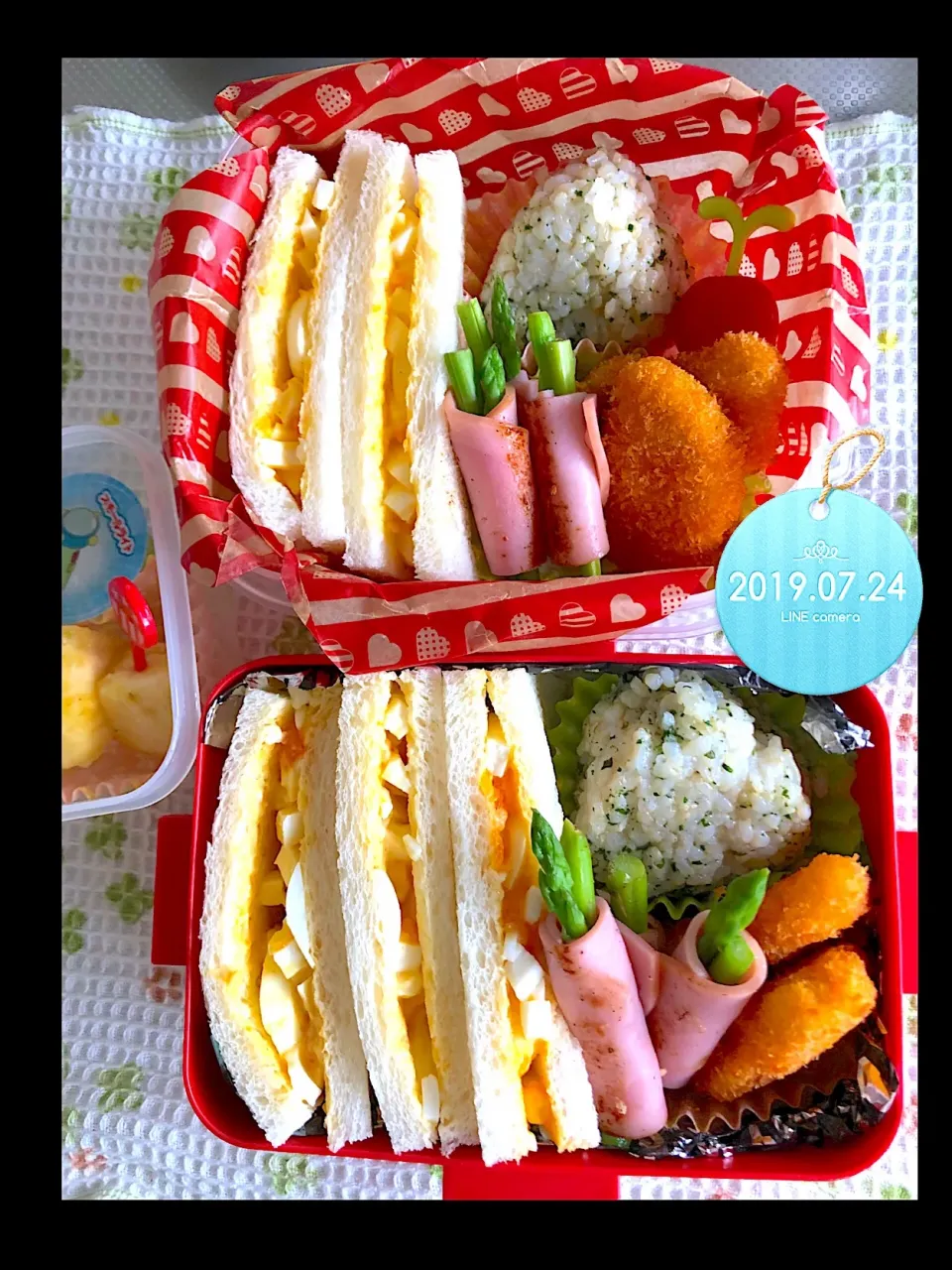 タマゴサンドお弁当|harutomomamaさん