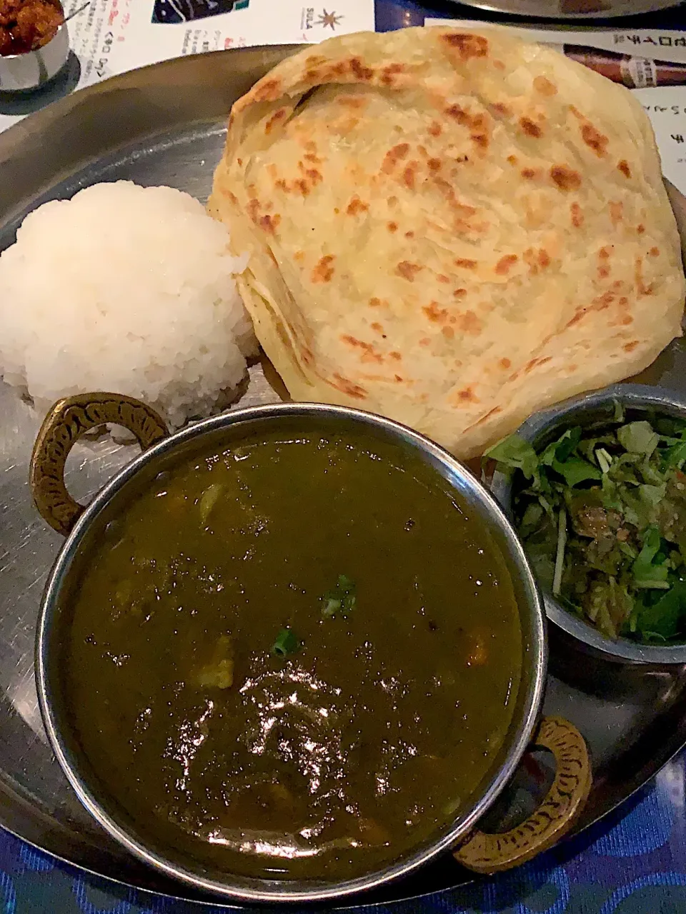 ほうれん草と野菜のカレー@マドラスミールス|カリー仙人さん