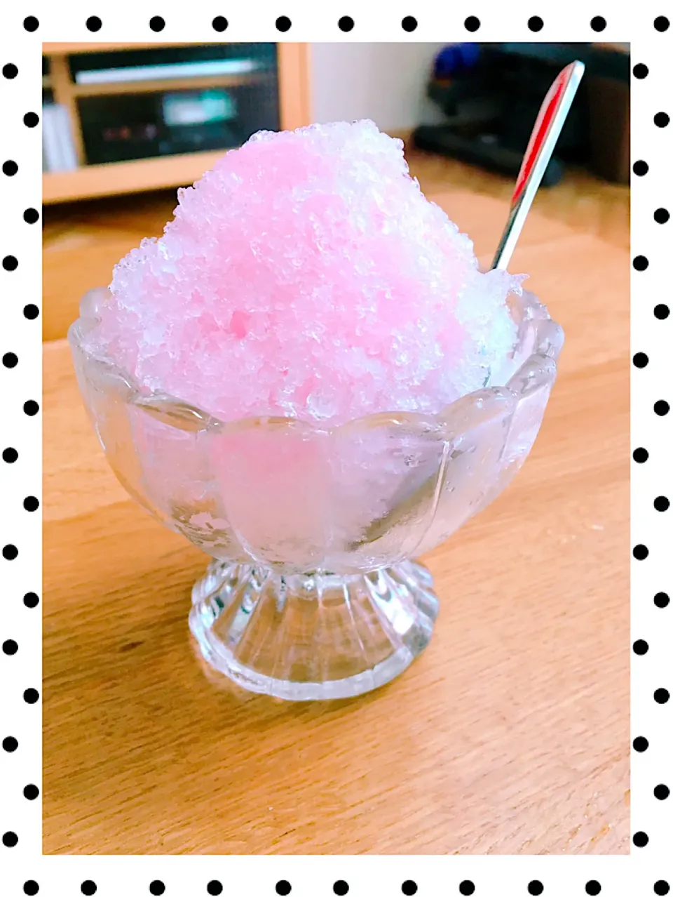 カルピス巨峰味でかき氷🍧|ともさん