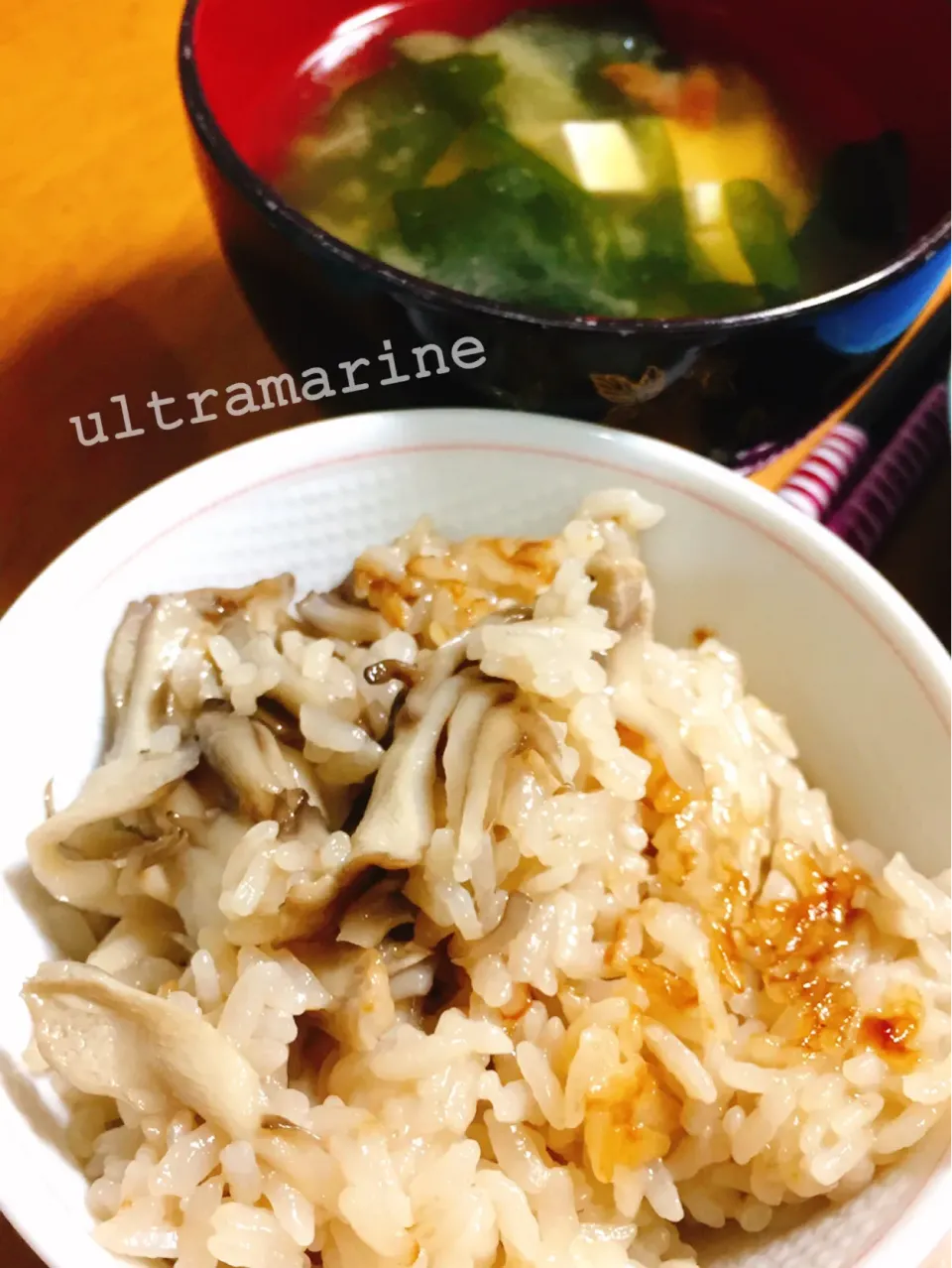 ＊もち麦舞茸ごはん＊|ultramarineさん