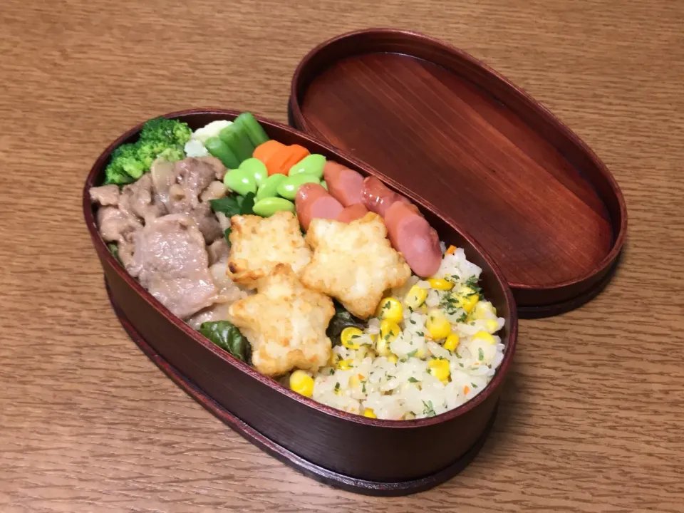 生姜焼き弁当☆|やまさんさん