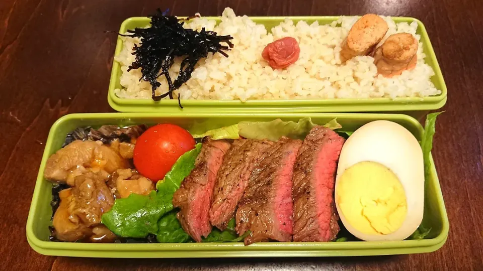 牛ステーキ弁当|りょーさん