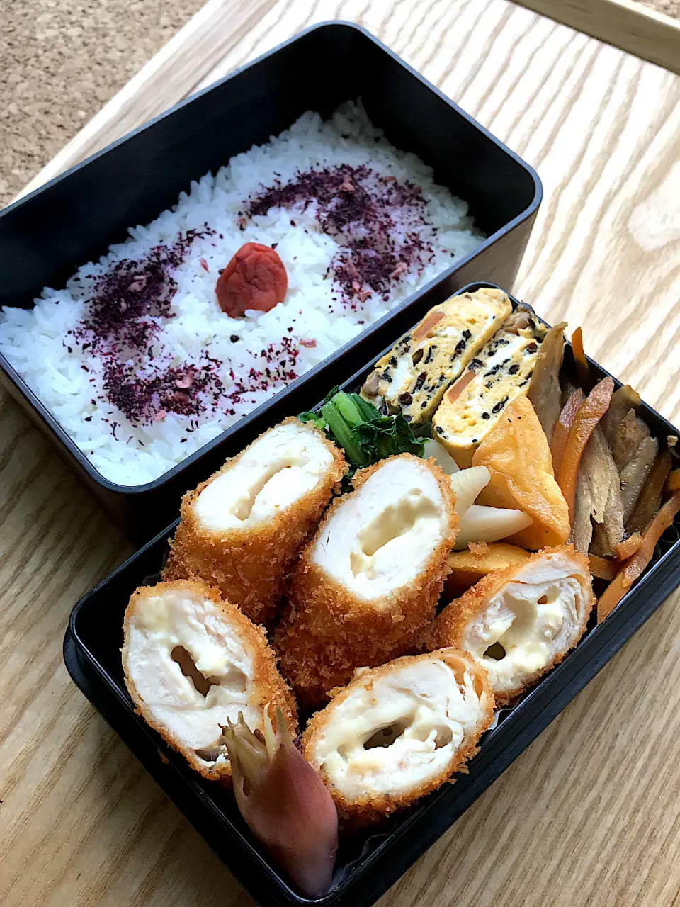 ささみチーズカツ弁当|二キィさん