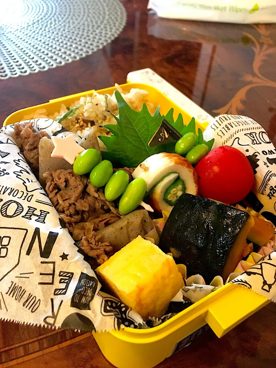 Snapdishの料理写真:牛肉の炒め物弁当|yakkoさん