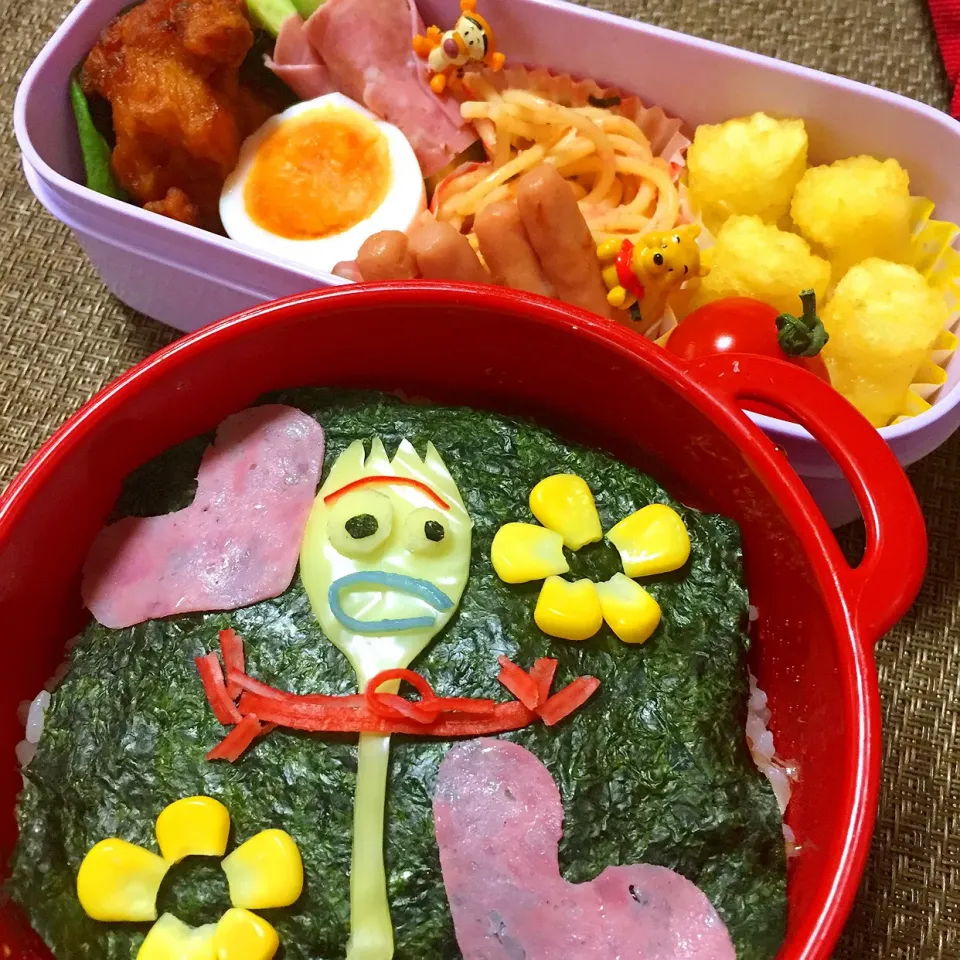 Snapdishの料理写真:フォーキー弁当❤️|えみーこさん