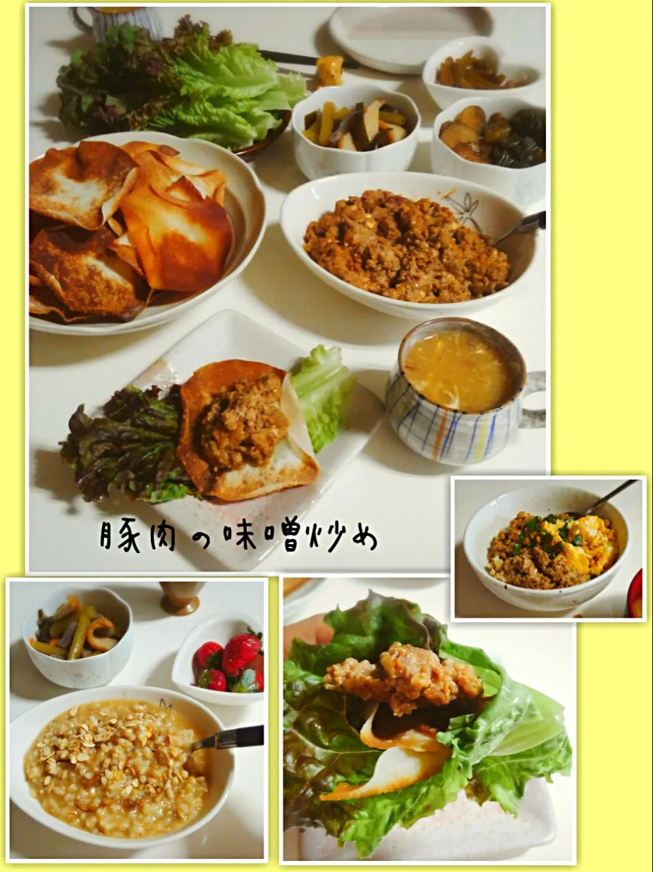 Snapdishの料理写真:豚ひき肉の味噌炒め|みったんさん