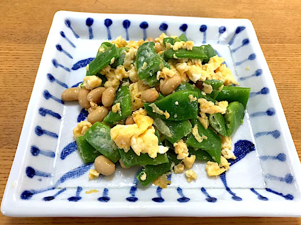 モロッコいんげんと玉子のマヨ風味炒め|えいぽんさん