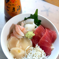 麺つゆとごま油de海鮮DON