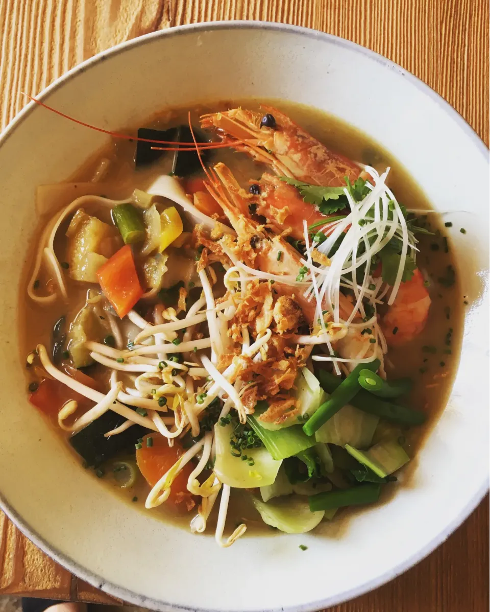 Green curry with rice noodle|tさん