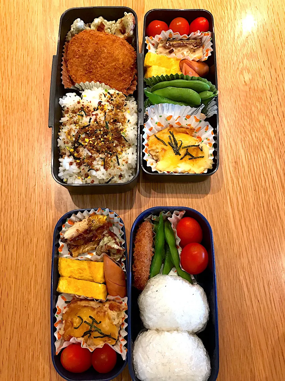 Snapdishの料理写真:小4 小1 息子弁当|KAEさん