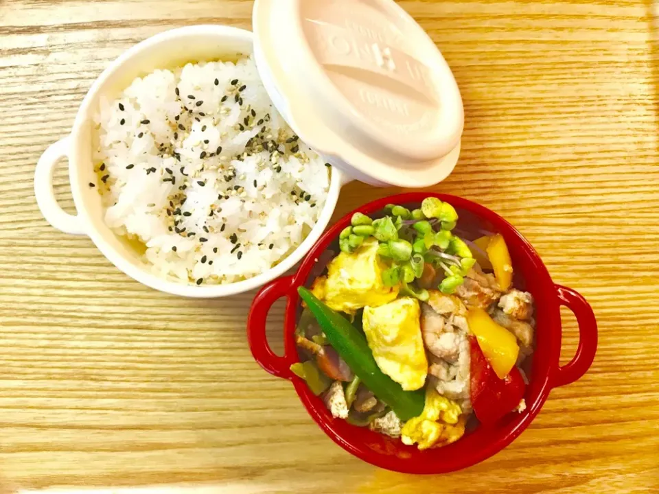 20190726🍱今日の旦那さん弁当🍱
 #snapdishi  #washoku  #旦那さん弁当  #焼肉弁当|akiyo22さん