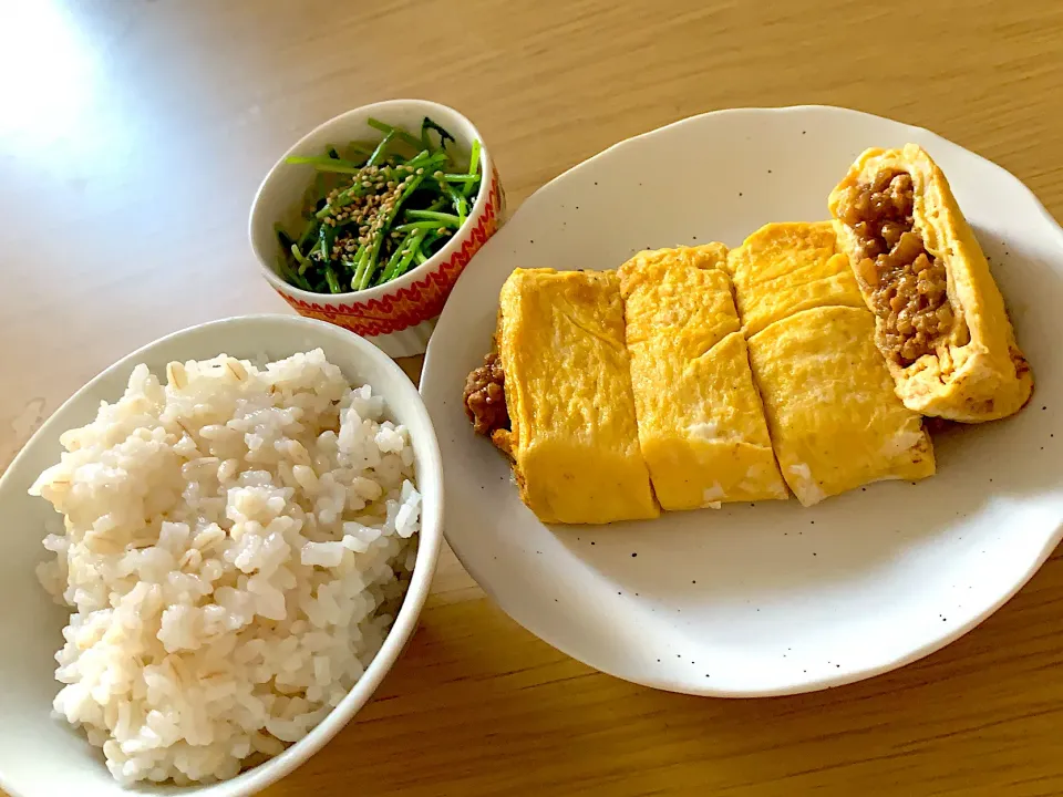 肉味噌卵焼き|ななつぼしさん