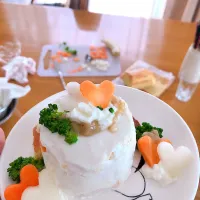 Snapdishの料理写真:犬用ケーキ🎂|rukiaさん