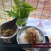 Snapdishの料理写真:京都下鴨の山椒ちりめん せせらぎを頂きました