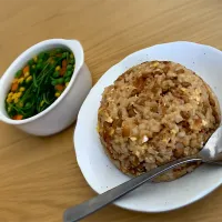 Snapdishの料理写真:肉味噌納豆チャーハン|ななつぼしさん