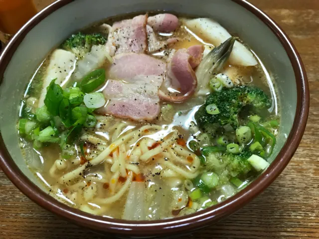 Snapdishの料理写真:#マルちゃん正麺🍜、味噌味❗️ 乁( ˙ω˙ 乁)✨|サソリさん