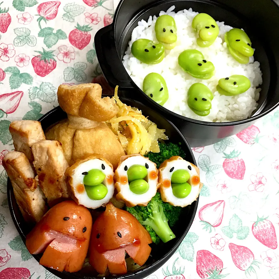 もうすぐ梅雨明け❗️ケロちゃん弁当🐸|みっこちゃんさん