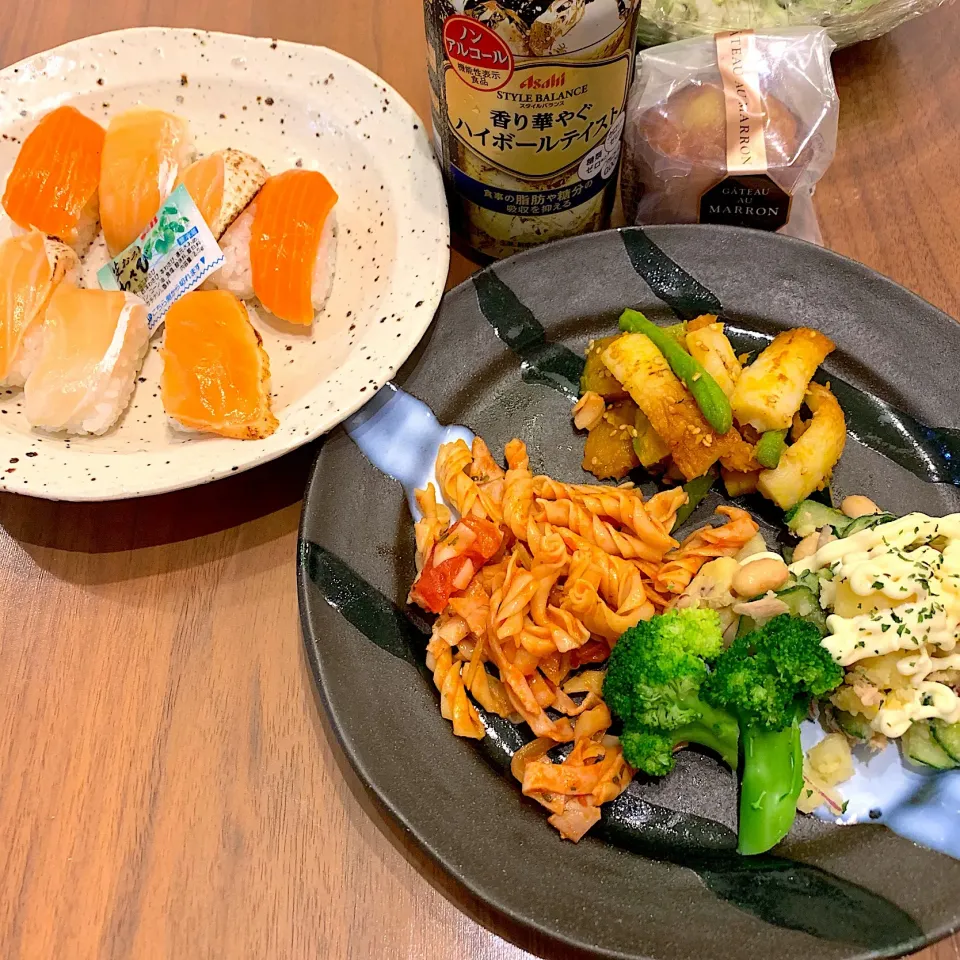 Snapdishの料理写真:2019.7.26  ひとり飯(*ˊᵕˋ*)|Loackerさん