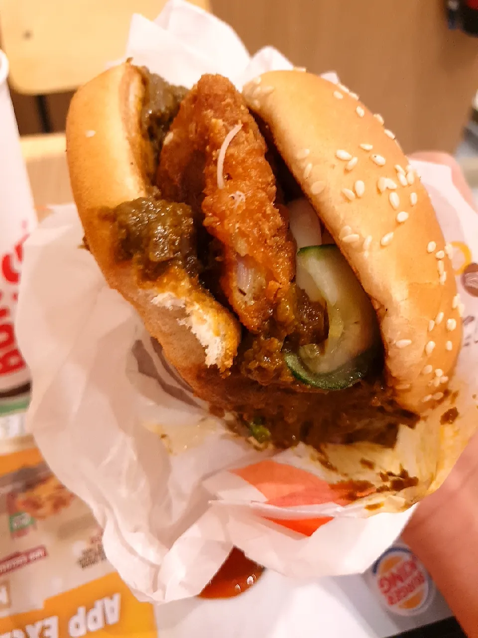 Burger King laksa burger|Mun Jimmyさん