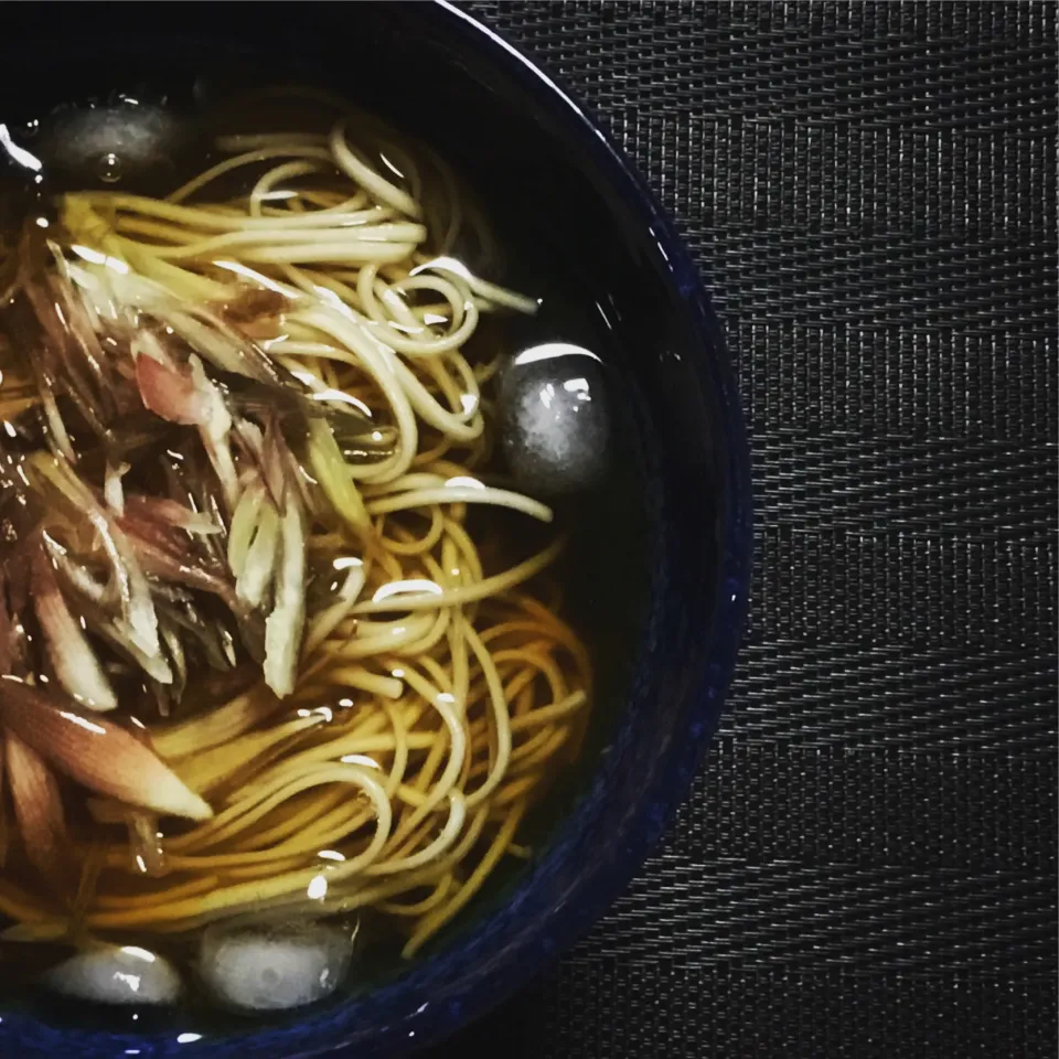 冷やかけ みょうが蕎麦 #料理研究家の指宿さゆり|【公式】料理研究家　指宿さゆり≫ｽﾀｼﾞｵ（ｽﾀｯﾌ運営）さん