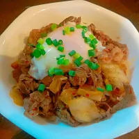 Snapdishの料理写真:～温玉牛キムチ丼～|🌼ゆうか🌼さん