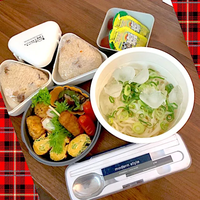 Snapdishの料理写真:冷やしうどん弁当|ryosanさん