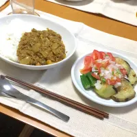 Snapdishの料理写真:自家製ドライカレーの夏野菜のモーリオソース|白石雅和さん