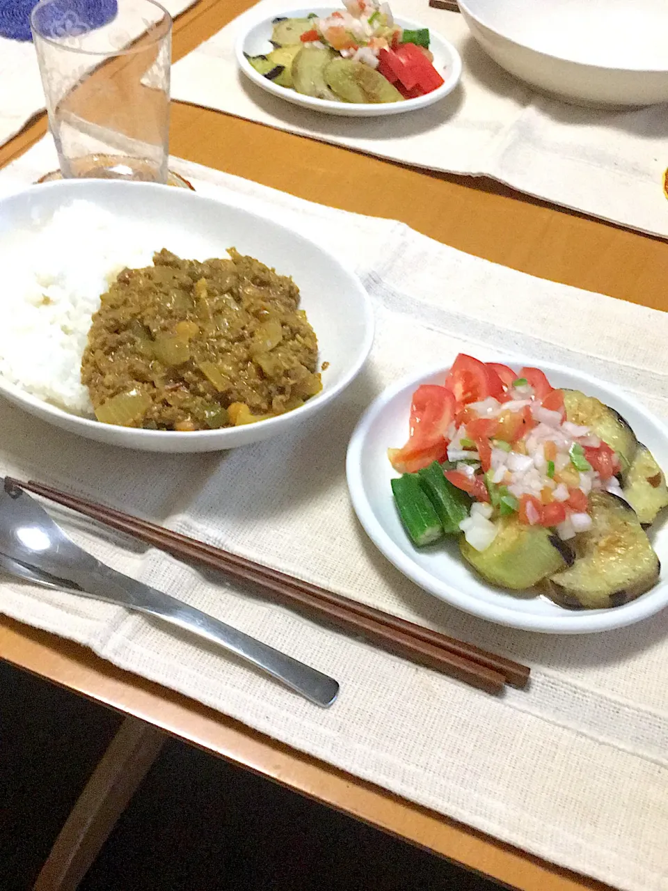 Snapdishの料理写真:自家製ドライカレーの夏野菜のモーリオソース|白石雅和さん