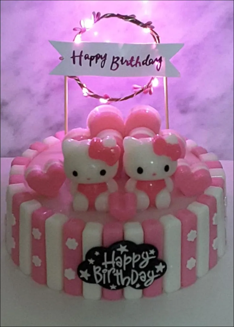 hello kitty jelly cake|looさん