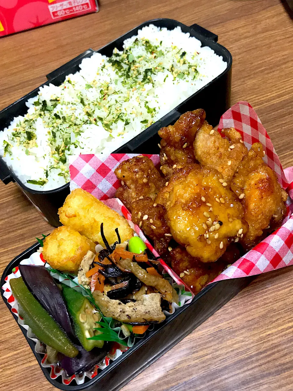 社会人夜勤弁当♡甘辛チキン|utaさん