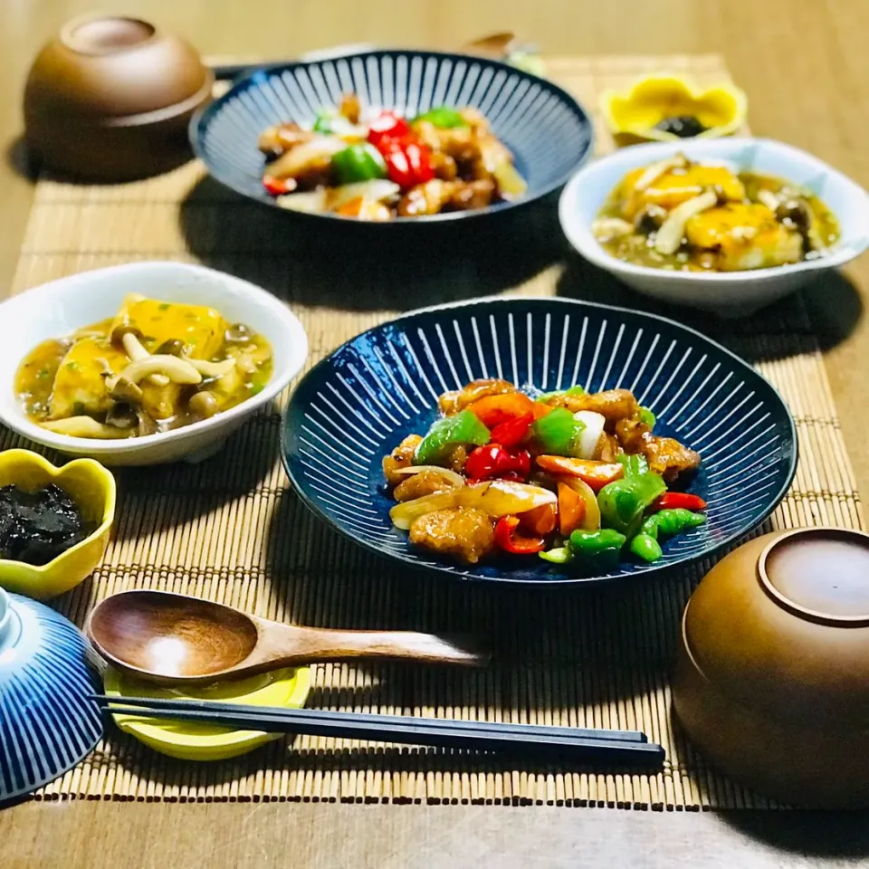 『酢豚』と『胡麻油香る揚げ出し豆腐』|nailsbayさん