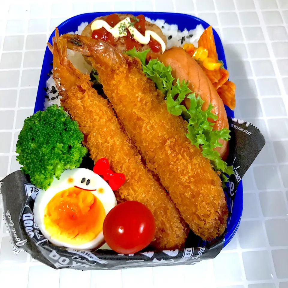 エビフライ🍤弁当🍱|ママ子さん