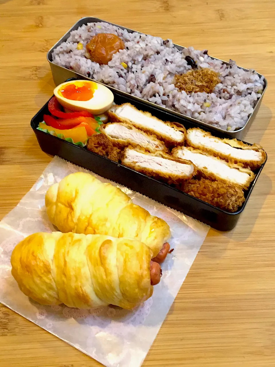 7/30の息子くん弁当🍱車内用あさごぱん🥖|ままみさん