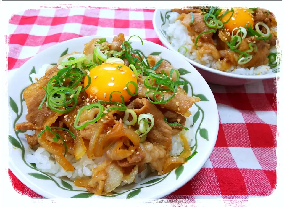 Snapdishの料理写真:🐼🌸ちゃんの豚肉のスタミナ丼💕|ひとみんΨ(*´∀｀)Ψさん