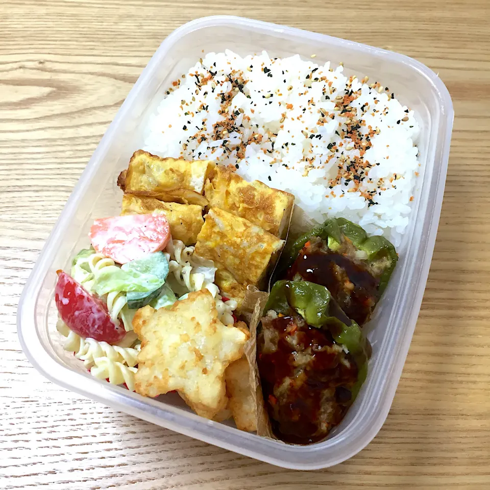 Snapdishの料理写真:火曜日の旦那さんのお弁当☺︎|むさけんさん