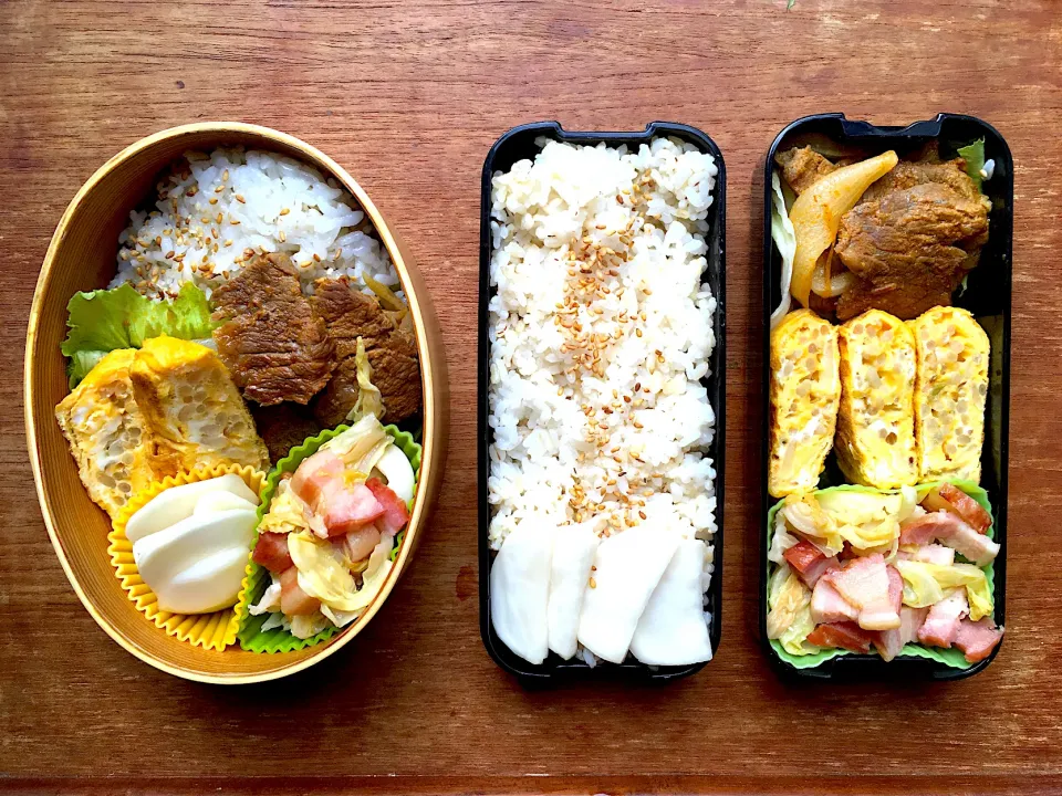 Snapdishの料理写真:二人分のお弁当|Naoko Miyataさん