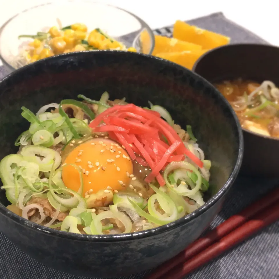 ねぎ玉牛丼|はるさん